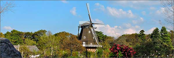 デンマークの風車職人が手掛けたデンマーク式粉ひき風車。